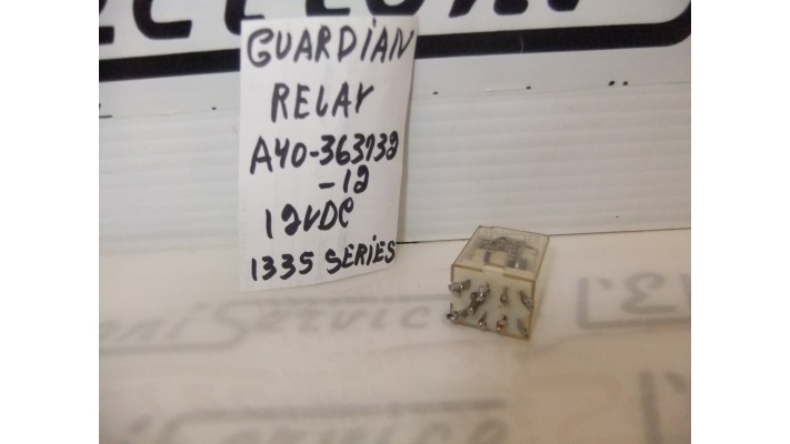 Guardian A40-363732-12 relay 12VDC series 1335
